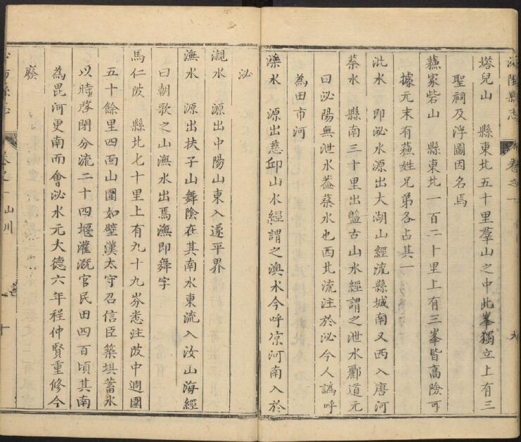 清康熙版泌阳县志四卷 程儀千修PDF影印本下载