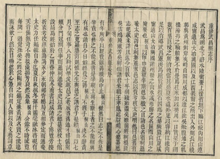 武昌县志[清光绪版]二十六卷PDF高清版影印本下载