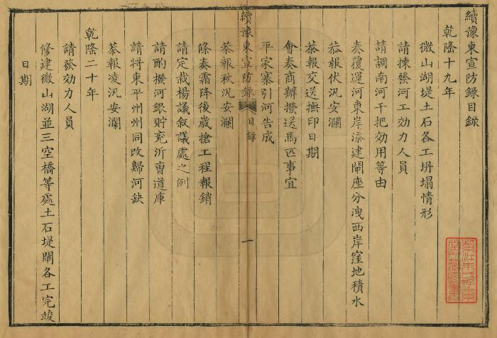 《乾隆豫东宣防录》八卷 白钟山撰 PDF电子版下载