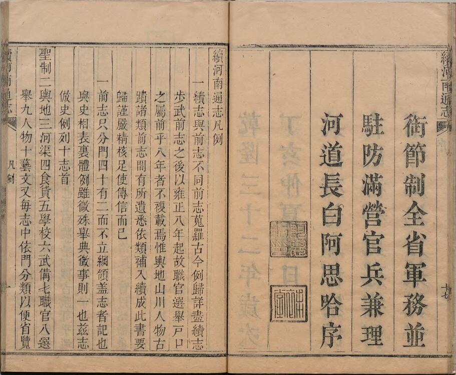 《乾隆续河南通志》阿思哈 嵩贵纂修 80卷PDF电子版下载