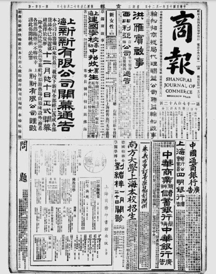 商报（1921.01 – 1950.03）（上海版）电子版